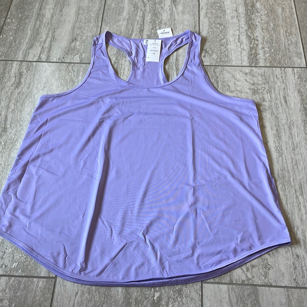 Cotton on Curve Lavender Tank Top for Womens